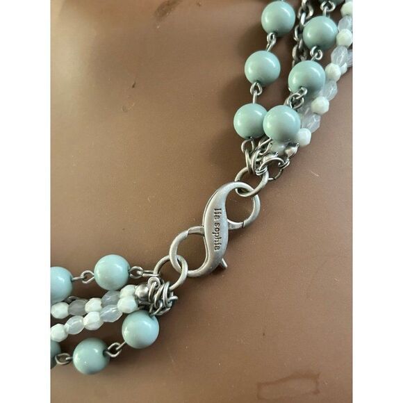 Lia Sophia Multi Strand Beaded Necklace - Picture 8 of 9
